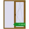 Ціноутворення Вікна 1350x1750 мм REHAU Brillant-Design LIGHT_OAK з двох сторін. Ціна: ₴17,331.62