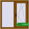 Ціноутворення Вікна 1000x1006 мм REHAU Euro 70 GOLDEN OAK з двох сторін. Ціна: ₴9,530.39