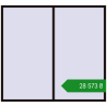 Ціноутворення Вікна 2400x2200 мм REHAU Euro 70 BLACK_BROWN з двох сторін. Ціна: ₴28,572.51