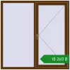 Ціноутворення Tilt-and-Turn 1500x1500 mm REHAU Euro 70 WALNUT two-sided. Ціна: ₴18,259.82