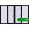 Ціноутворення Вікна 2400x1600 мм REHAU SYNEGO MD BLACK_BROWN з двох сторін. Ціна: ₴34,579.10