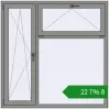 Ціноутворення Вікна 1500x1500 мм Altest Pony 375 RAL 9007 Grey aluminium з двох сторін. Ціна: ₴22,796.26