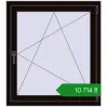 Ціноутворення Вікна 900x1000 мм REHAU SYNEGO MD BLACK_BROWN з двох сторін. Ціна: ₴10,714.48