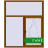 Ціноутворення Вікна 1500x1800 мм REHAU Euro 60 GOLDEN OAK з двох сторін. Ціна: ₴17,601.30