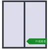 Ціноутворення Вікна 1400x1500 мм REHAU Euro 70 ANTHRACITE_GREY_STRUKTURAL з двох сторін. Ціна: ₴11,837.60