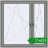 Ціноутворення Вікна 1500x1500 мм Altest Pony 375 RAL 9007 Grey aluminium з двох сторін. Ціна: ₴30,652.12