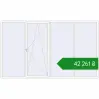 Ціноутворення Вікна 3900x2300 мм REHAU Euro 70 Білий (RAL 9016) з двох сторін. Ціна: ₴42,260.99