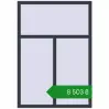 Ціноутворення Вікна 1115x1600 мм REHAU Euro 60 ANTHRACITE_GREY_STRUKTURAL з двох сторін. Ціна: ₴8,503.47