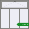 Ціноутворення Вікна 1800x1800 мм Altest Pony 375 RAL 9007 Grey aluminium з двох сторін. Ціна: ₴19,918.49