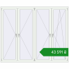 Ціноутворення Вікна 2450x2010 мм REHAU Euro 70 Білий (RAL 9016) з двох сторін. Ціна: ₴43,590.98