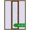 Ціноутворення Вікна 1600x2200 мм REHAU Euro 70 WALNUT з двох сторін. Ціна: ₴26,958.06