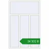 Ціноутворення Вікна 1300x2000 мм REHAU SYNEGO MD Білий (RAL 9016) з двох сторін. Ціна: ₴34,302.49