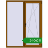 Ціноутворення Вікна 1350x1750 мм REHAU SYNEGO MD GOLDEN OAK з двох сторін. Ціна: ₴24,062.47