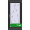 Ціноутворення Вікна 580x1200 мм REHAU Euro 70 ANTHRACITE_GREY_GLATT з двох сторін. Ціна: ₴7,913.78