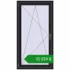Ціноутворення Вікна 800x1500 мм REHAU Euro 70 BLACK_ULTI-MATT з двох сторін. Ціна: ₴10,559.31