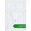 Ціноутворення Вікна 1150x1700 мм REHAU Euro 70 Білий (RAL 9016) з двох сторін. Ціна: ₴13,869.21