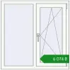 Ціноутворення Вікна 1000x1004 мм REHAU Euro 60 Білий (RAL 9016) з двох сторін. Ціна: ₴6,074.31