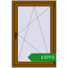 Ціноутворення Вікна 800x1210 мм REHAU Euro 60 GOLDEN OAK з двох сторін. Ціна: ₴8,879.24