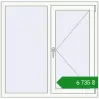Ціноутворення Вікна 1170x1150 мм REHAU Euro 60 Білий (RAL 9016) з двох сторін. Ціна: ₴6,735.45
