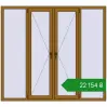 Ціноутворення Вікна 2000x1800 мм REHAU Euro 60 LIGHT_OAK з двох сторін. Ціна: ₴22,154.04
