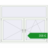 Ціноутворення Вікна 1760x1400 мм REHAU Euro 70. Ціна: €357.58