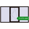 Ціноутворення Вікна 2100x1200 мм REHAU Euro 60 BLACK_BROWN з двох сторін. Ціна: ₴13,075.30