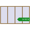 Ціноутворення Вікна 3000x1800 мм REHAU Euro 70 LIGHT_OAK з двох сторін. Ціна: ₴24,957.00
