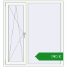 Ціноутворення Вікна 1300x1440 мм REHAU Euro 60 Білий (RAL 9016) з двох сторін. Ціна: €190.28