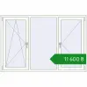 Ціноутворення Вікна 1800x1200 мм REHAU Euro 70 Білий (RAL 9016) з двох сторін. Ціна: ₴11,600.37