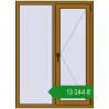 Ціноутворення Вікна 1050x1440 мм REHAU Brillant-Design LIGHT_OAK з двох сторін. Ціна: ₴13,243.52