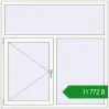 Ціноутворення Tilt-and-Turn 1500x1500 mm REHAU Euro 70 RAL 9016 Traffic white two-sided. Ціна: ₴11,772.42