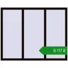 Ціноутворення Вікна 1560x1240 мм REHAU Euro 60 BLACK_BROWN з двох сторін. Ціна: ₴8,116.83