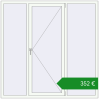 Ціноутворення Вікна 1800x1800 мм REHAU Euro 70. Ціна: €351.75