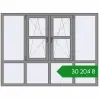 Ціноутворення Вікна 2000x1500 мм Altest Pony 375 RAL 9007 Grey aluminium з двох сторін. Ціна: ₴30,204.30