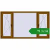 Ціноутворення Вікна 2000x1100 мм REHAU Euro 60 GOLDEN OAK з двох сторін. Ціна: ₴19,552.84