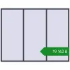 Ціноутворення Вікна 2700x2100 мм REHAU Euro 60 ANTHRACITE_GREY_STRUKTURAL з двох сторін. Ціна: ₴19,161.67
