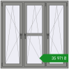 Ціноутворення Вікна 1500x1500 мм Altest Pony 375 RAL 9007 Grey aluminium з двох сторін. Ціна: ₴35,970.63