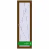 Ціноутворення Вікна 700x2300 мм REHAU Euro 70 WALNUT з двох сторін. Ціна: ₴16,050.90