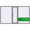Ціноутворення Вікна 2500x1500 мм Altest Pony 375 RAL 9007 Grey aluminium з двох сторін. Ціна: ₴21,336.74
