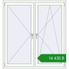Ціноутворення Вікна 1400x1500 мм REHAU Euro 70 Білий (RAL 9016) з двох сторін. Ціна: ₴14,434.79