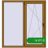 Ціноутворення Вікна 1320x1420 мм REHAU Euro 70 LIGHT_OAK з двох сторін. Ціна: ₴14,871.12