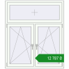 Ціноутворення Вікна 1300x1499 мм REHAU Euro 70 Білий (RAL 9016) з двох сторін. Ціна: ₴12,787.18