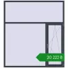 Ціноутворення Вікна 2000x2200 мм REHAU Euro 60 ANTHRACITE_GREY_STRUKTURAL з двох сторін. Ціна: ₴20,222.22