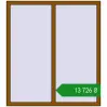 Ціноутворення Вікна 1300x1450 мм REHAU Brillant-Design GOLDEN OAK з двох сторін. Ціна: ₴13,726.33