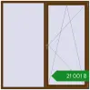 Ціноутворення Вікна 2000x2000 мм REHAU Euro 70 WALNUT з двох сторін. Ціна: ₴21,000.62