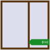 Ціноутворення Вікна 1300x1300 мм REHAU Euro 60 WALNUT з двох сторін. Ціна: $143.11
