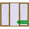 Ціноутворення Вікна 2500x2100 мм REHAU SYNEGO MD LIGHT_OAK з двох сторін. Ціна: ₴50,245.29