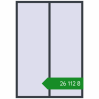 Ціноутворення Вікна 1600x2300 мм REHAU SYNEGO MD ANTHRACITE_GREY_STRUKTURAL з двох сторін. Ціна: ₴26,112.43