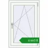 Ціноутворення Вікна 650x1000 мм REHAU Euro 70 Білий (RAL 9016) з двох сторін. Ціна: ₴6,660.07