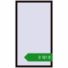 Ціноутворення Вікна 1000x1800 мм REHAU Euro 70 BLACK_BROWN з двох сторін. Ціна: ₴8,180.88